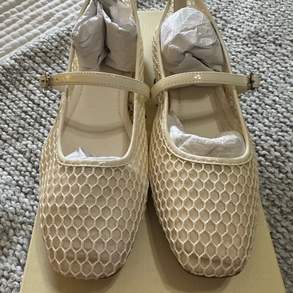 Chic Cream Mary Jane Flats